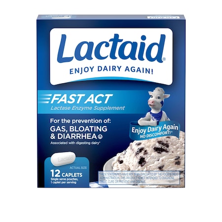 Lactaid Fast Action Caplets 12 Count, PK36 8091012